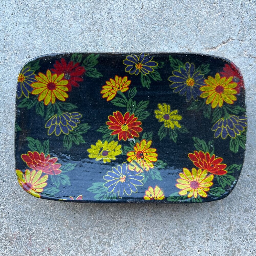 Unique Floral Soap Dish Handmade
